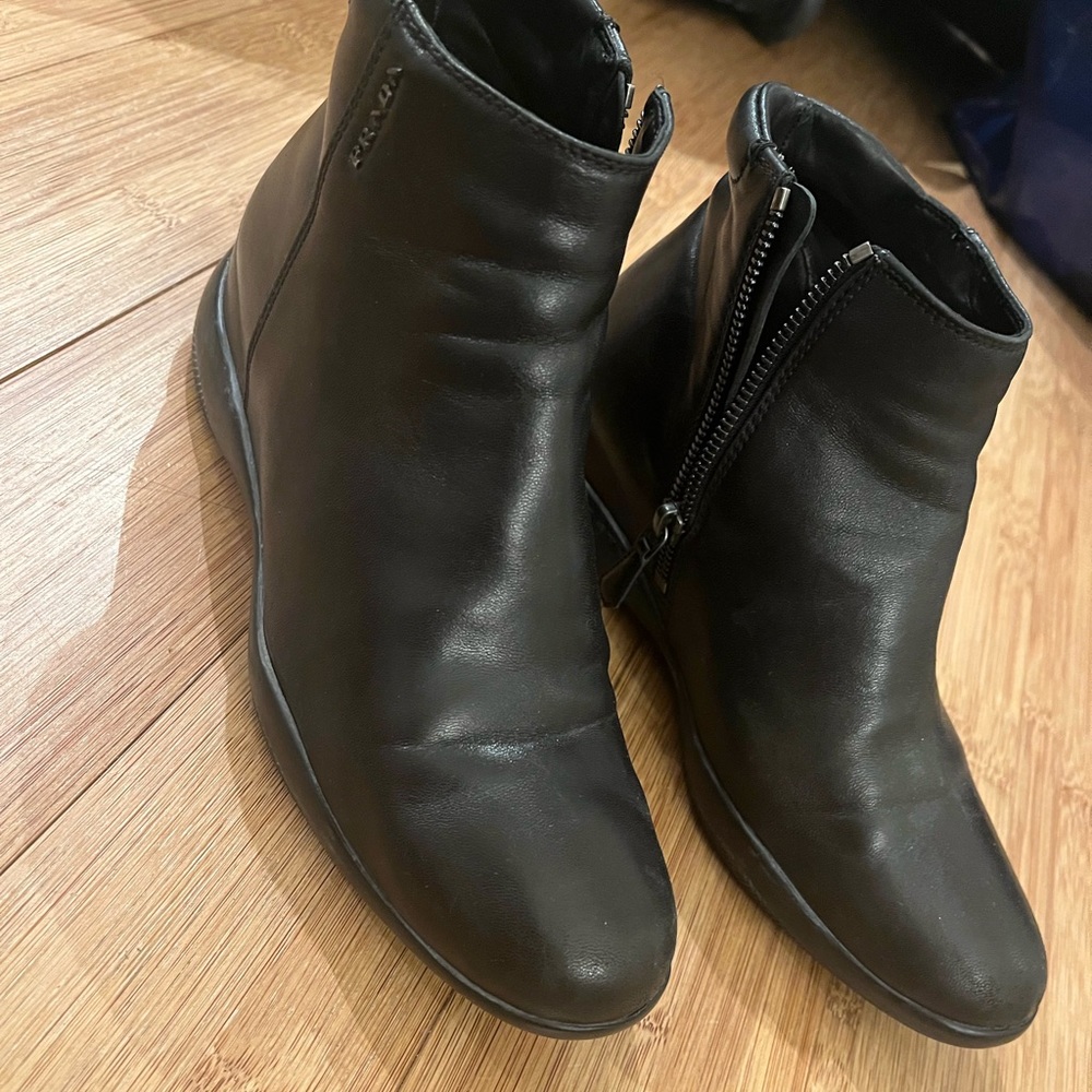 Prada Sport Napa leather booties